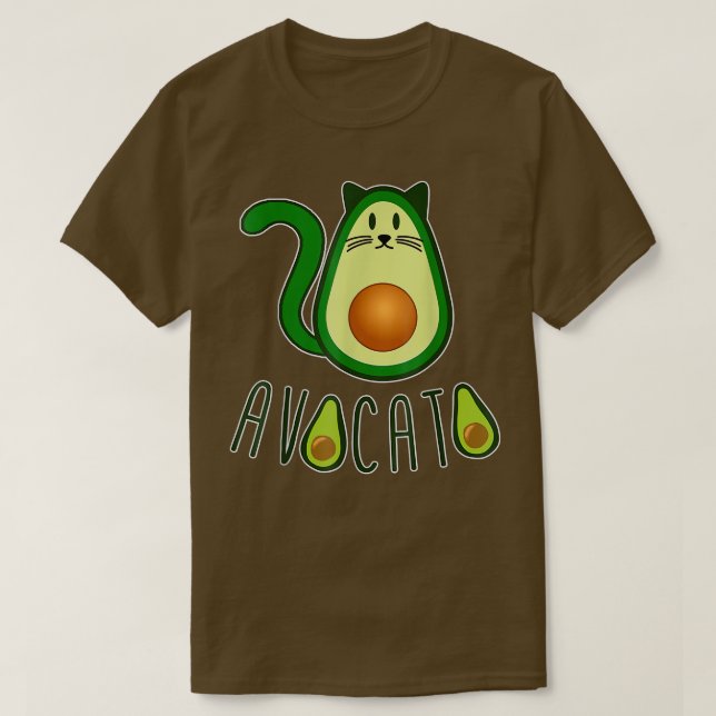 Avocato Cats Avocado Fruit Cat Lover Animal And Pe T-Shirt (Design Front)