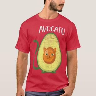 Avocato Cute Cat Avocado T-Shirt