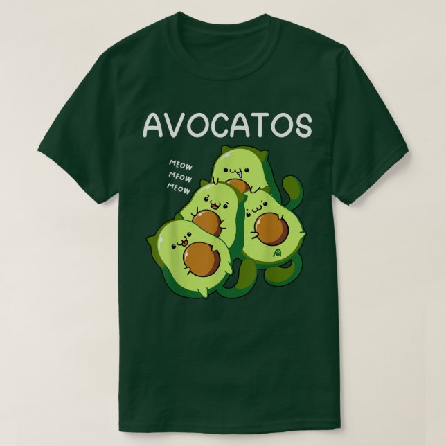 Avocato Funny Avocado Lover Gift, Cute Cat  T-Shirt (Design Front)