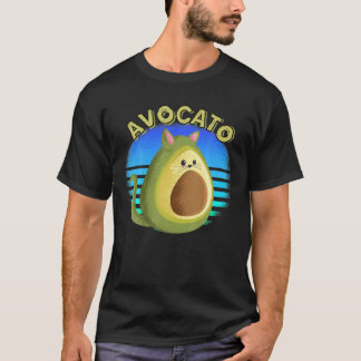 Avocato Funny Cute Cat Avocado Gift For Vegan And T-Shirt