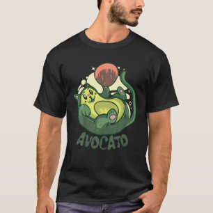 Avocato Funny Cute Cat Avocado Vegan And Cat Lover T-Shirt