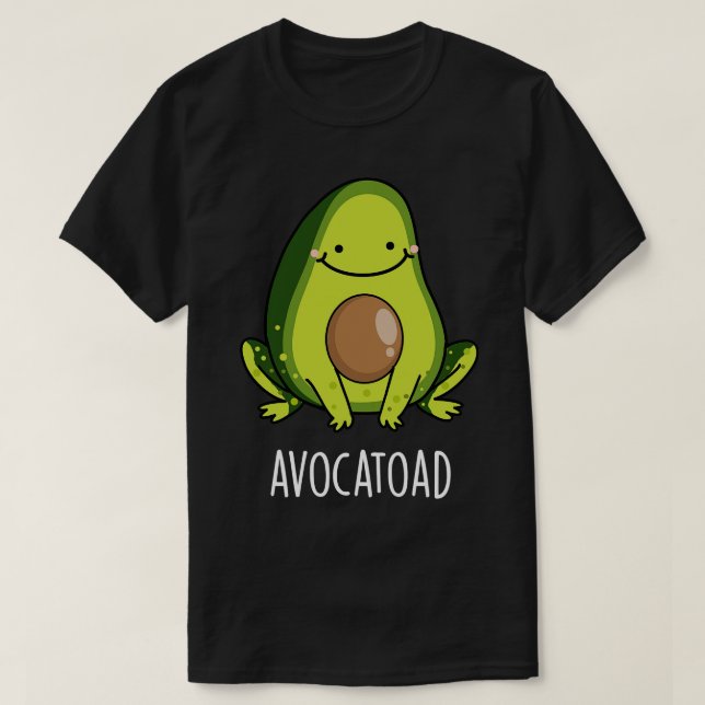 Avocatoad Funny Avocado Toad Pun T-Shirt (Design Front)