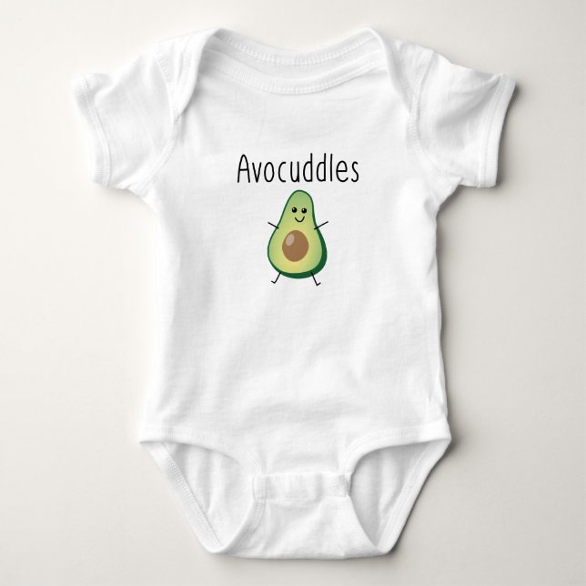 Avocuddles Baby Romper Bodysuit (Front)