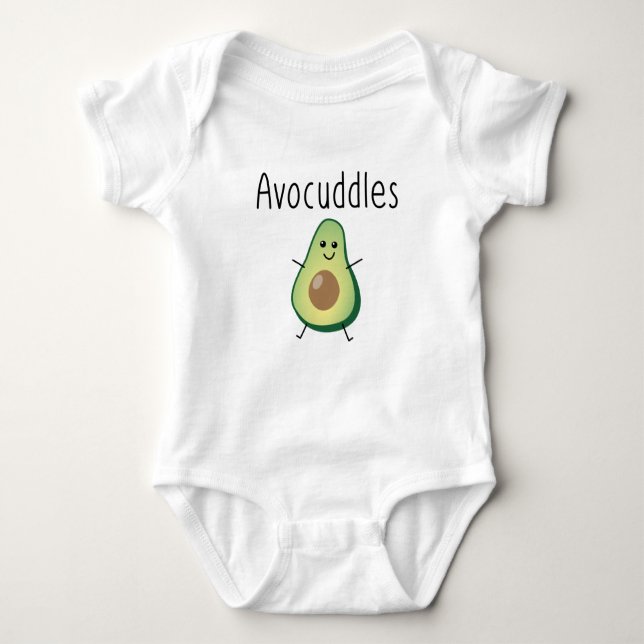 Avocuddles Organic Baby Bodysuit (Front)