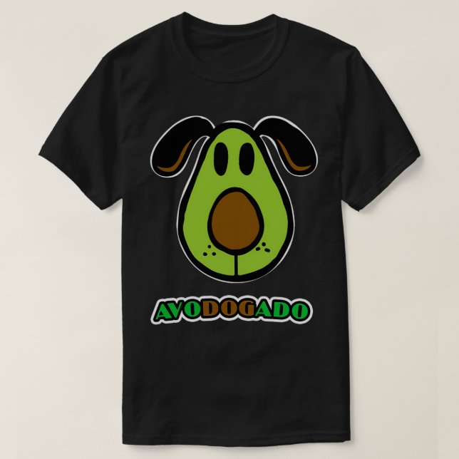 Avodogado Funny Dog Cute Face Design Ideal For Avo T-Shirt (Design Front)