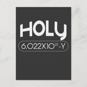 Avogadro Mole Carbon Chemistry Animal Pun Postcard