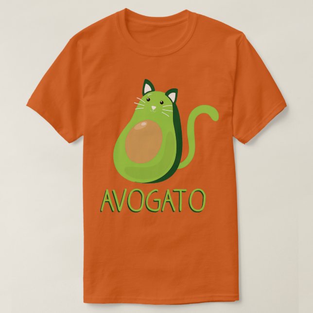 Avogato Avocado Cat 2 T-Shirt (Design Front)