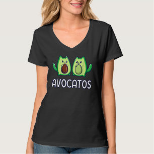 Avogato Avocado Cat Cat Fruit Vegan T-Shirt