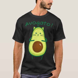 Avogato Avocado Cat Foodie Lover 186  T-Shirt