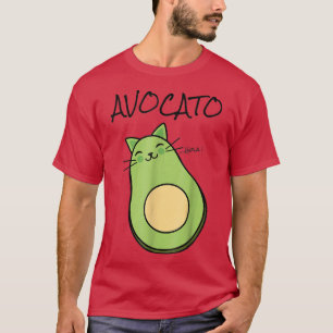 Avogato Avocado Cat Kitty Funny Meow Cinco De Mayo T-Shirt
