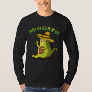 Avogato Cat Avocado Cinco de Mayo Cute Cat Mexico T-Shirt