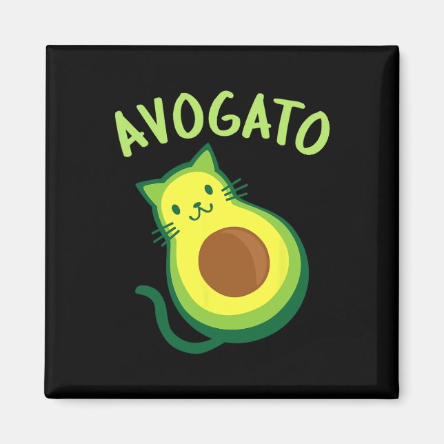 Avogato Cat Avocado - Funny Cinco De Mayo  Magnet (Front)