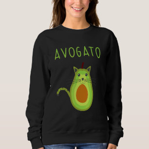 Avogato Cinco De Mayo Cinco De Meow Cat Avocado 2 Sweatshirt