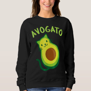Avogato Cinco De Mayo Cinco De Meow Cat Avocado 5 Sweatshirt