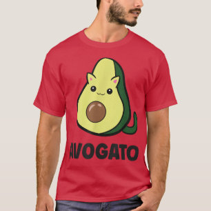 Avogato Cute Avocado Cat Cinco De Mayo Avocado  T-Shirt