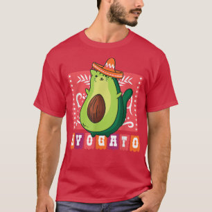 Avogato Funny Avocado Cat  T-Shirt