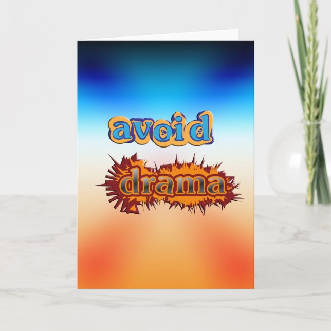 Avoid Drama Card (Front)