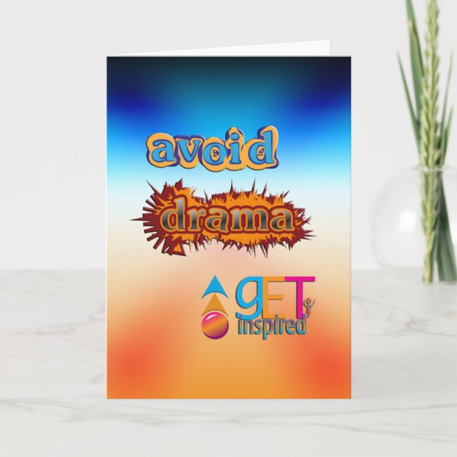 Avoid Drama Card (Front)