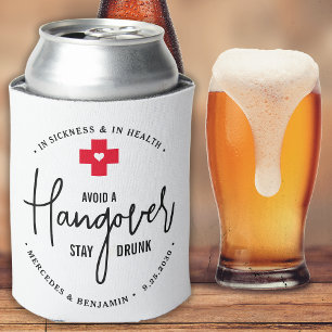 Avoid Hangover Stay Drunk Relief Kit Wedding Favou Can Cooler