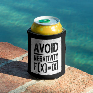 Avoid Negativity Absolute Value Equation Joke Can Cooler