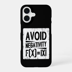 Avoid Negativity Absolute Value Equation Joke iPhone 16 Case