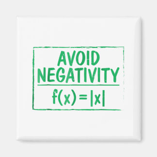 Avoid Negativity Funny Math Problem Engineer T-shi Magnet