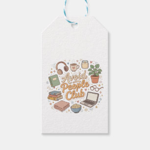 Avoid People Club Cosy Introvert Vibes Gift Tags