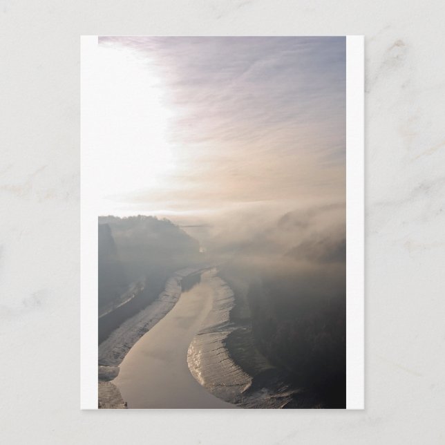 Avon Gorge in the mist Postcard (Front)