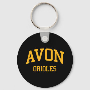 Avon High School Hs Avon In Retro Sports  Key Ring