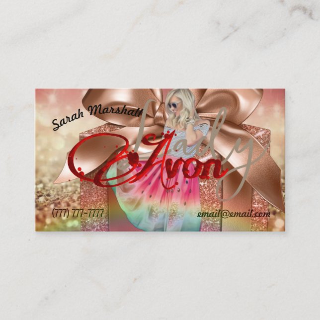 Avon Lady Business Card (Front)