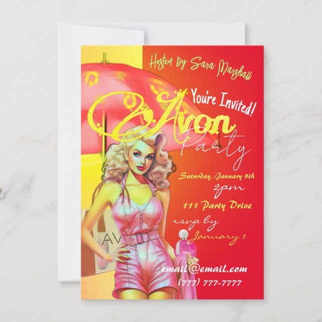 Avon Party Invitation (Front)