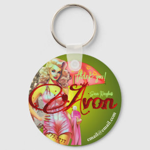 Avon Party Thank You Key Ring