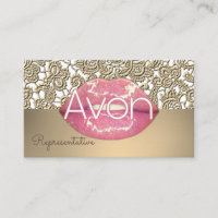 Avon personalized pink and gold lace aesthetic