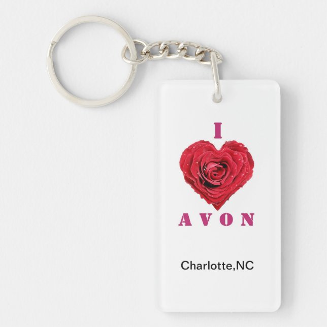 AVON Rectangle Key Chain (Front)