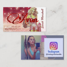 Avon Representative Instagram Business Card
