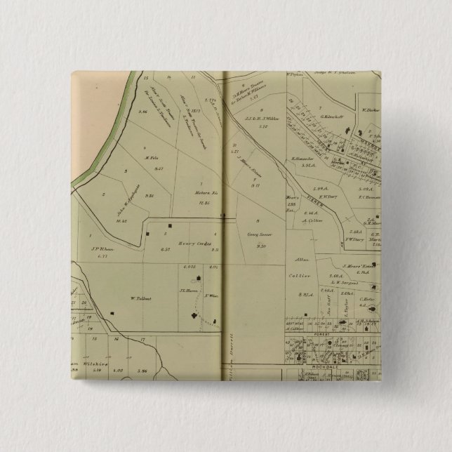 Avondale, Ohio 15 Cm Square Badge (Front)