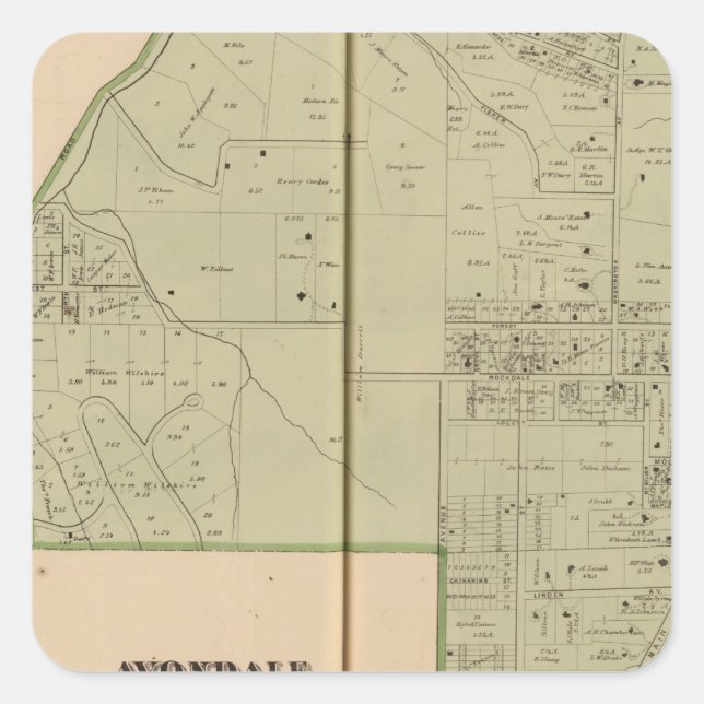 Avondale, Ohio Square Sticker (Front)