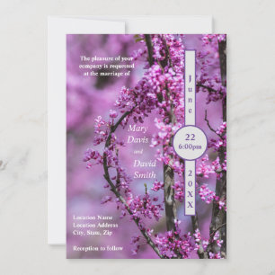 Avondale Redbud Art Wedding Invitation