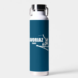 Avoriaz France Skier Water Bottle