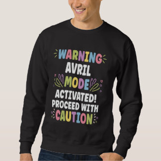 AVRIL Personalised Name Funny Cute Custom AVRIL Na Sweatshirt