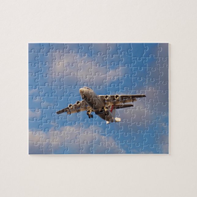 Avro RJ85 Jet Landing Jigsaw Puzzle (Horizontal)