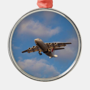 Avro RJ85 Jet Landing Metal Tree Decoration