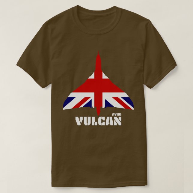 Avro Vulcan and Union Jack T-Shirt (Design Front)