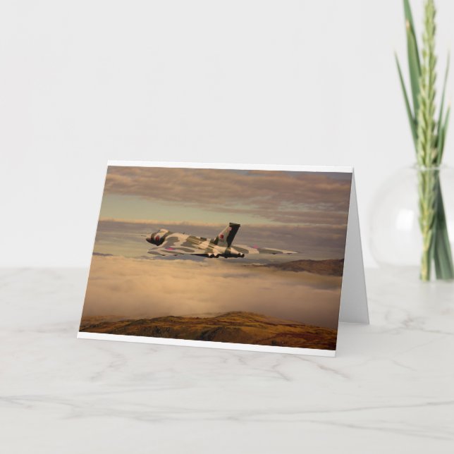 Avro Vulcan Bomber XH558 Card (Front)