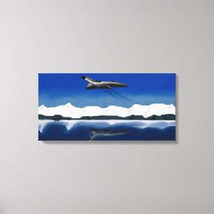 Avro Vulcan Reflected Power Canvas Print