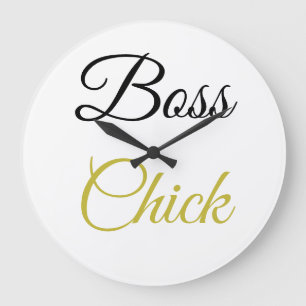 Avryl Fleur's Gold Black Pretty Font Clock