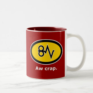 "Aw Crap, Paper Jam!" Two-Tone Coffee Mug