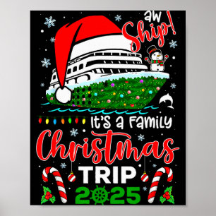 Aw Ship It's A Christmas Cruise Trip 2025 Family M Poster