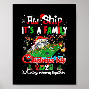 Aw Ship It's A Christmas Cruise Trip 2025 Family M Poster
