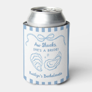 Aw Shuck Oyster Coastal Bachelorette Party Favours Can Cooler